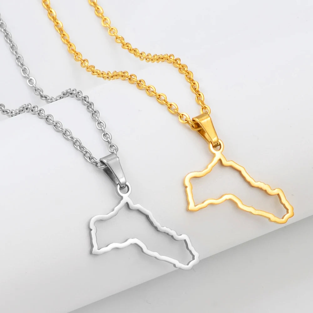 Kurdistan Pendant Chain Necklaces for Women Men Stainless Steel Jewelry #319101