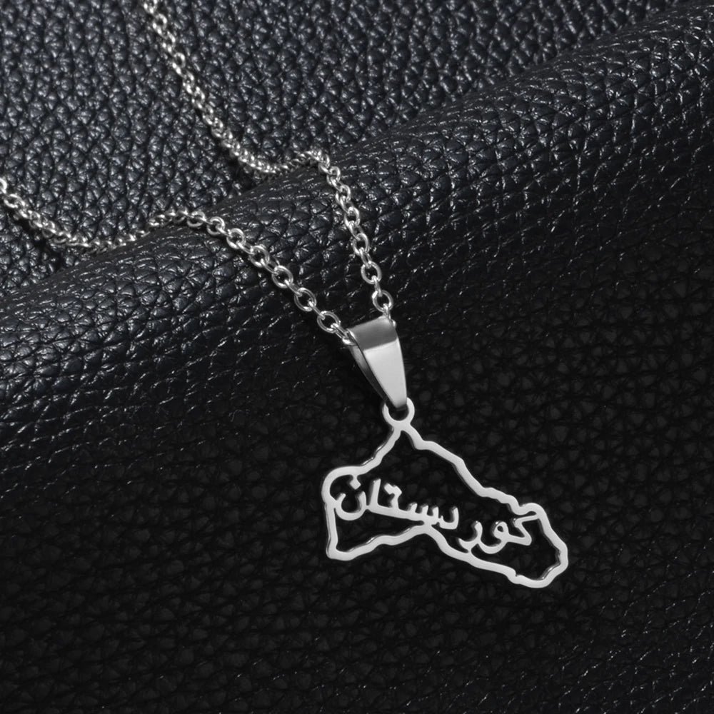 Kurdistan Pendant Necklaces for Woman Kurdish Jewelry Stainless Steel #598762