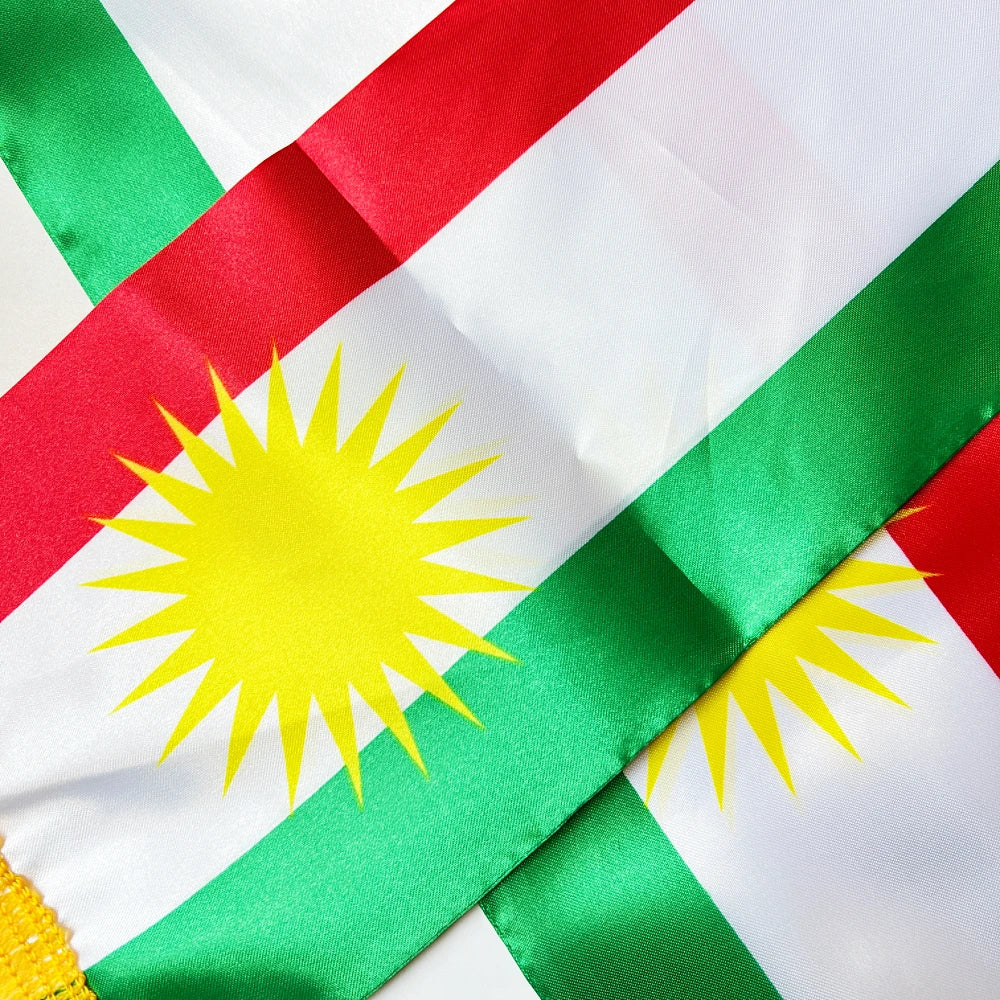 Kurdistan Flagkurdish Scarf 15X150Cm the Kurdistan Scarf Banner Polyester Festival Party Decoration