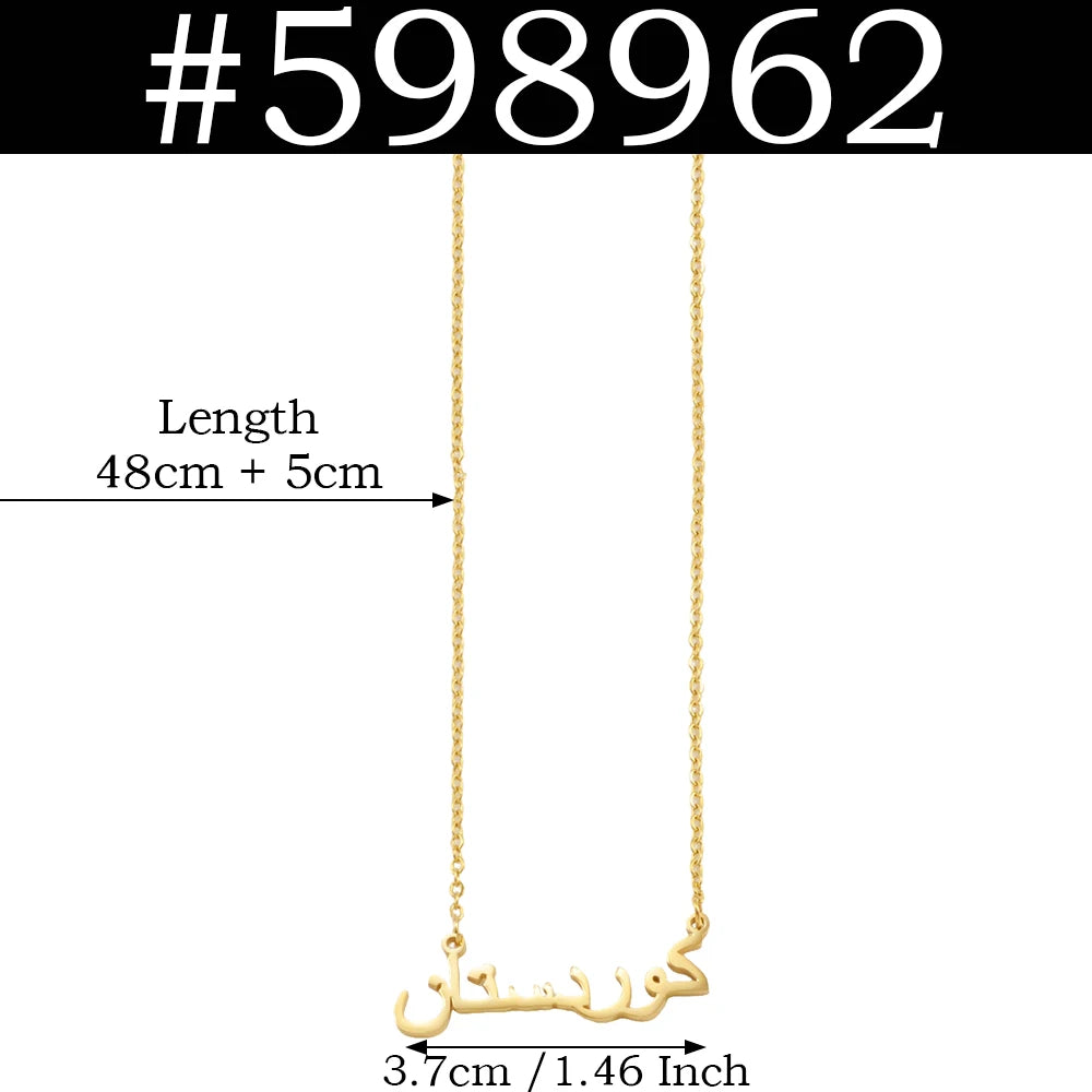 Kurdistan Pendant Necklaces for Woman Kurdish Jewelry Stainless Steel #598762