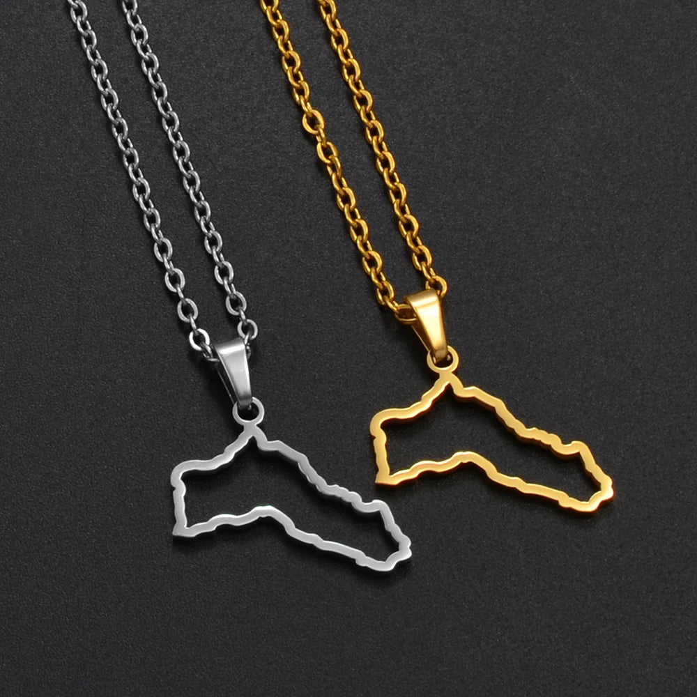 Kurdistan Pendant Chain Necklaces for Women Men Stainless Steel Jewelry #319101