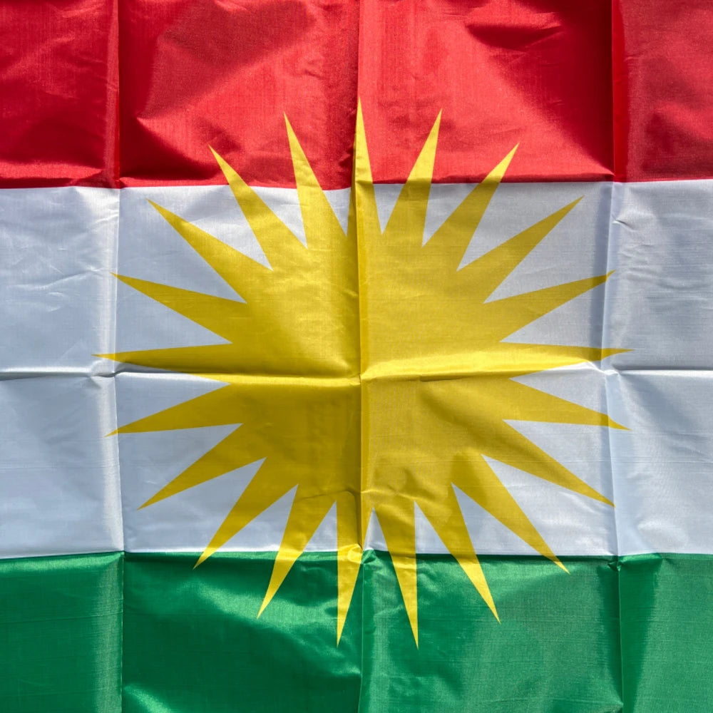 Kurdish Flag 90*150Cm Kurdistan Flag Hanging Polyester Kurdish Flag and Bannes Home Decoration Flag