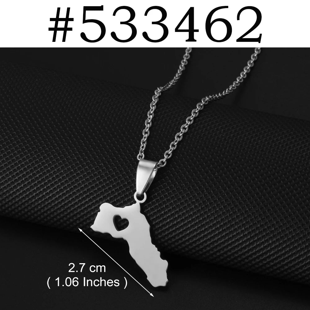 Kurdistan Pendant Necklaces for Woman Kurdish Jewelry Stainless Steel #598762