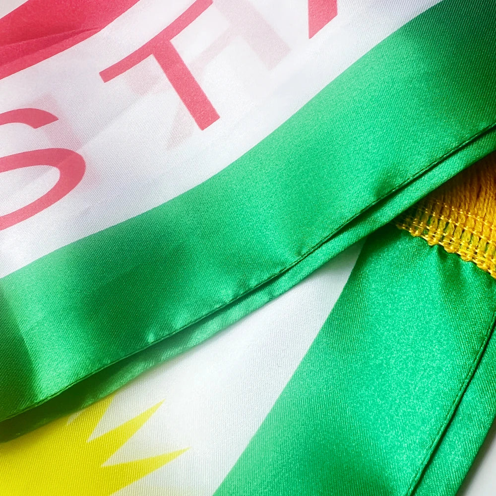 Kurdistan Flagkurdish Scarf 15X150Cm the Kurdistan Scarf Banner Polyester Festival Party Decoration