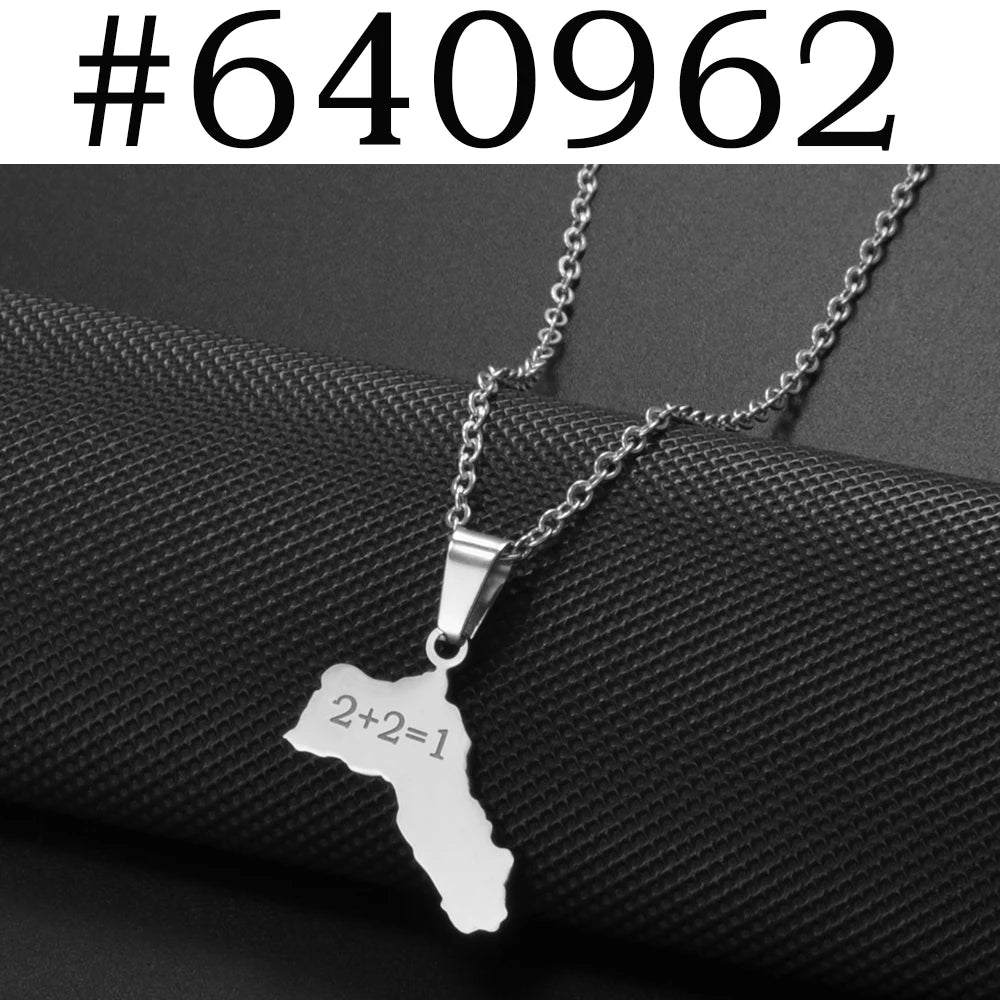 Kurdistan Pendant Necklaces for Woman Kurdish Jewelry Stainless Steel #598762