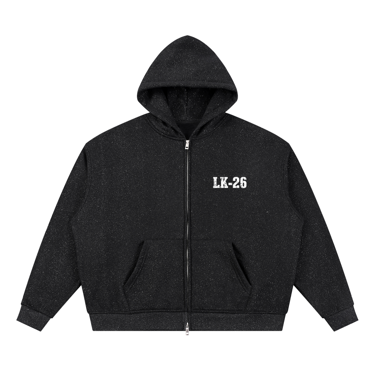 Unisex Sparkles Full Zip Boxy Hoodie